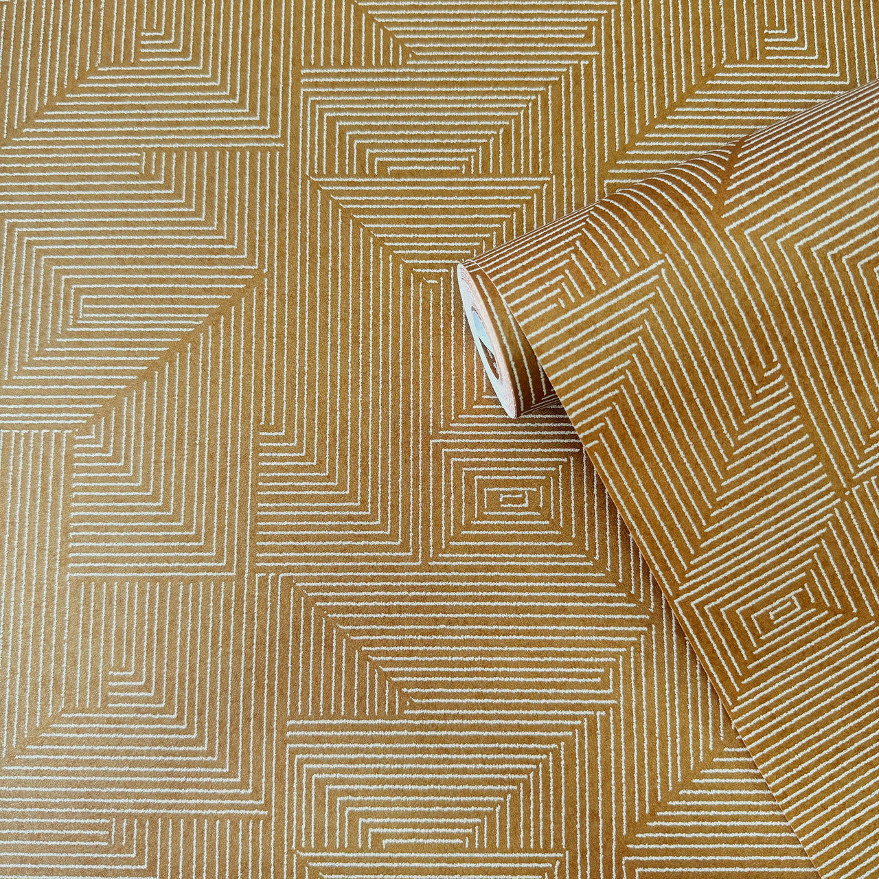 DWP0368-02 Cleopatra Zen Yellow Wallpaper By Galerie