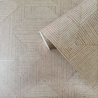 DWP0368-05 Cleopatra Zen Bronze Brown Wallpaper By Galerie