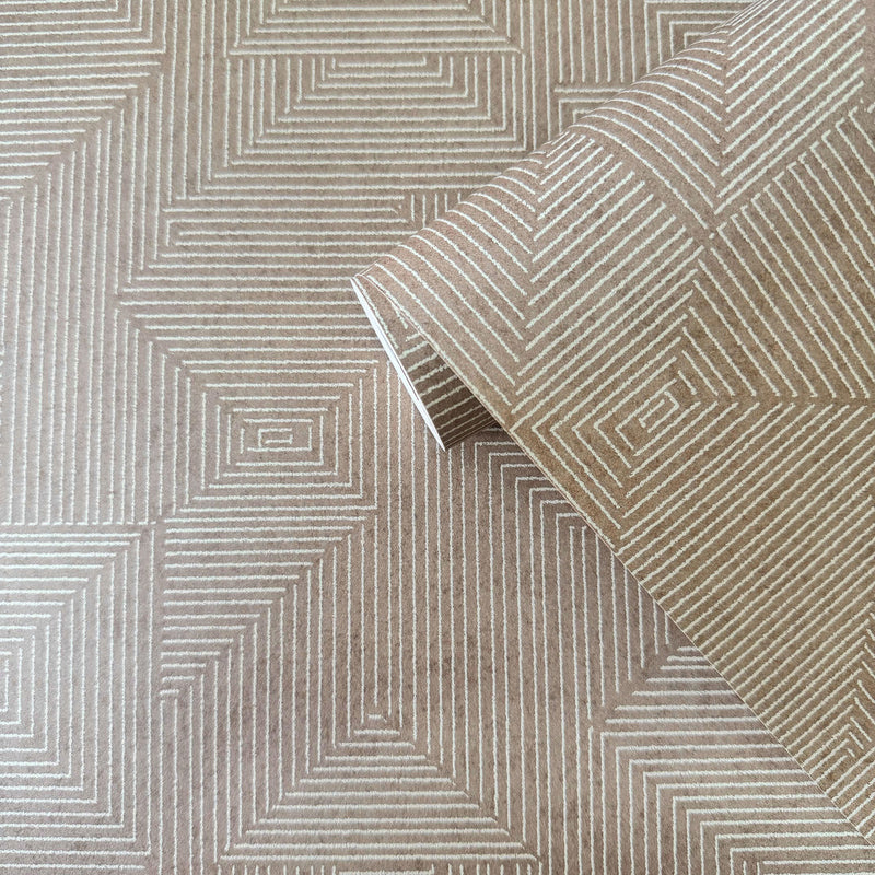 DWP0368-05 Cleopatra Zen Bronze Brown Wallpaper By Galerie