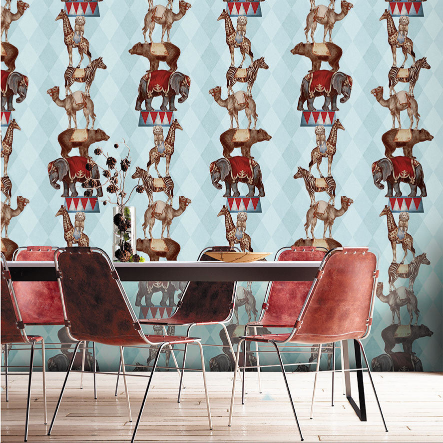 DYW0004 Barnum Discovery Light Teal Wallpaper By Sketch Twenty 3