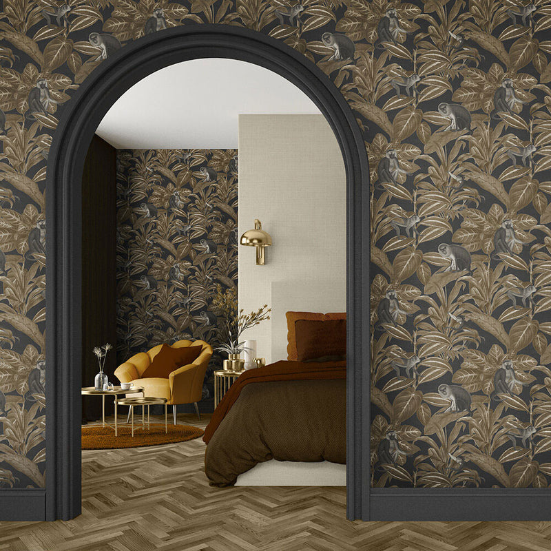 DYW0010 Indian Monkey Discovery Truffle Wallpaper By Sketch Twenty 3