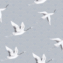 DYW0015 Japanese Cranes Discovery Teal Wallpaper By Sketch Twenty 3