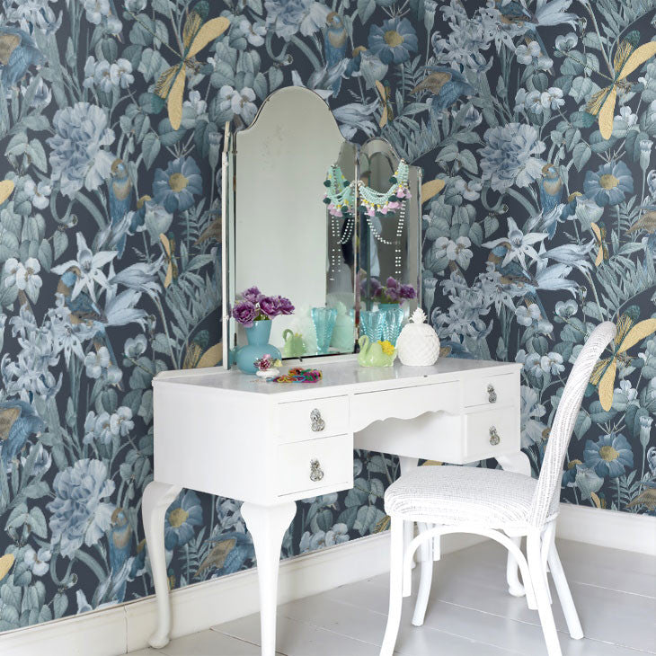 DYW0021 Paradise Discovery Midnight Wallpaper By Sketch Twenty 3