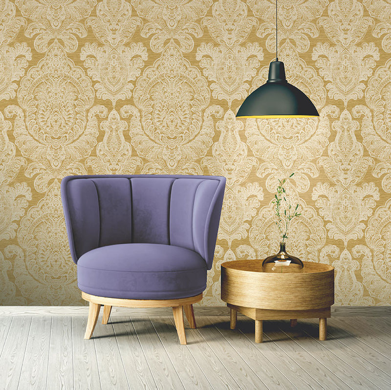 DYW0025 Raffles Discovery Gold Wallpaper By Sketch Twenty 3