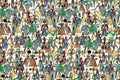 Dancing Parade Cobalt Wallpaper by Christopher Farr Cloth
