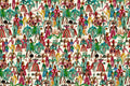 Dancing Parade Fuchsia Wallpaper by Christopher Farr Cloth