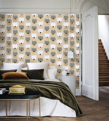 Dauphine Square Jasmin Wallpaper by Casamance