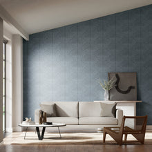 112929 Dawning Colour 3 Copenhagen Blue Wallpaper by Harlequin