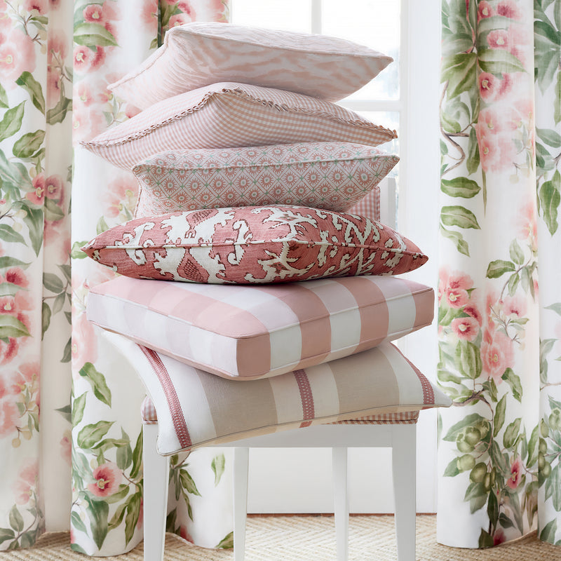 Camellia Garden Devon Spring on White Wallpaper by Anna French | AT24551