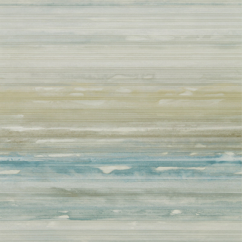 111846 Elements Kasuri Teal Wallpaper by Harlequin