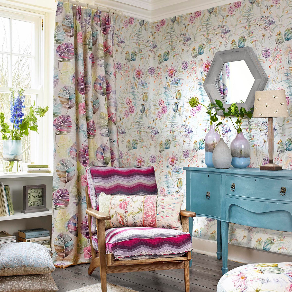 Edenmuir Raspberry Wallpaper by Voyage Maison | EDENMUI/WPO/RAS