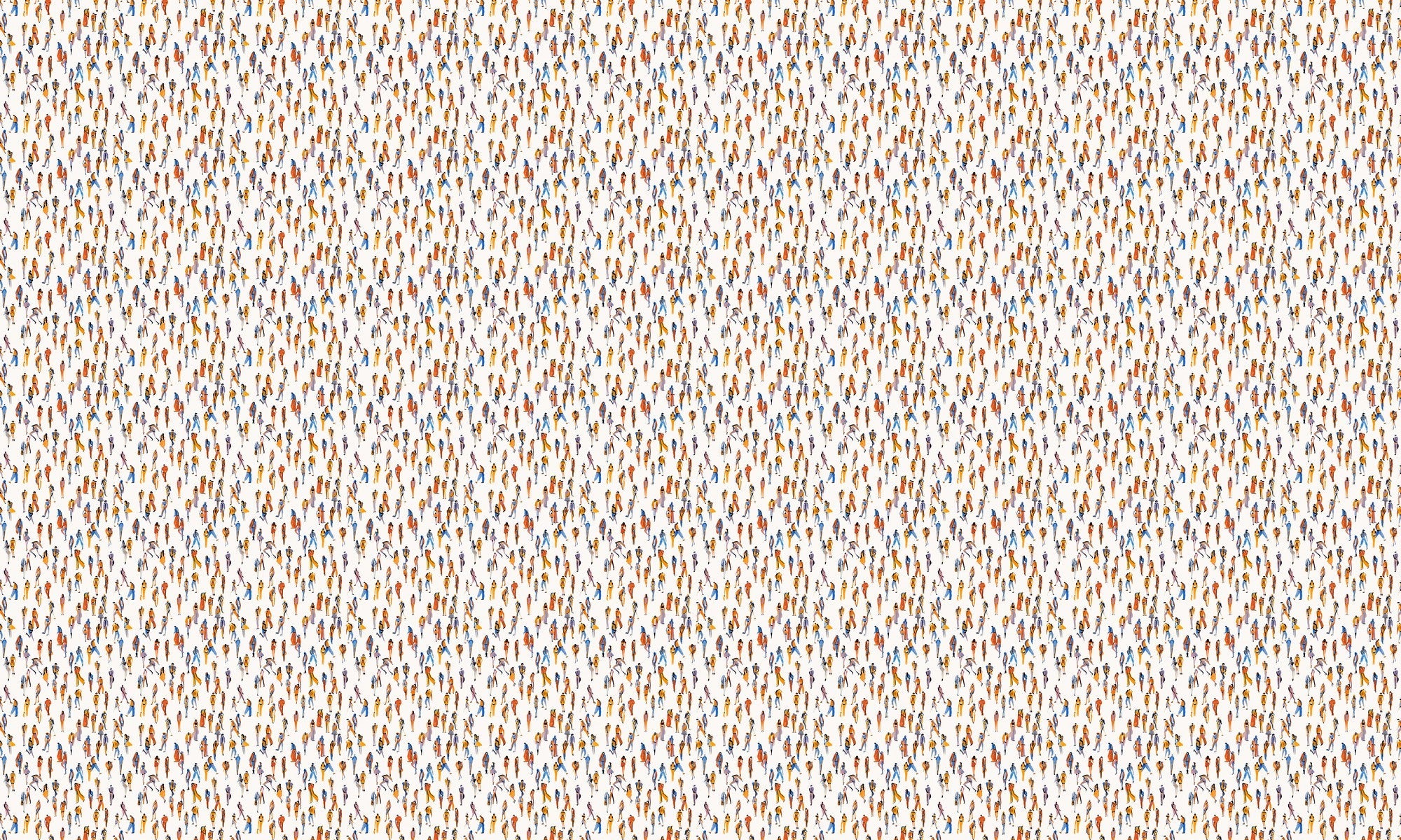 EF4901-1 Unique people White L'Enfant Terrible Wallpaper by Tres Tintas