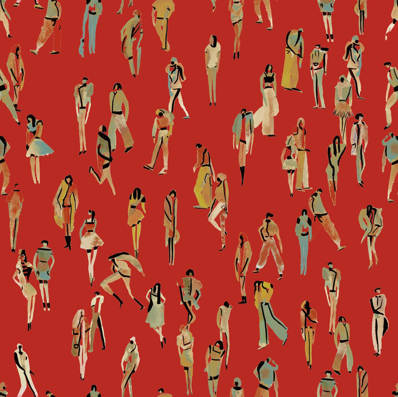 EF4901-2 Unique people Red L'Enfant Terrible Wallpaper by Tres Tintas