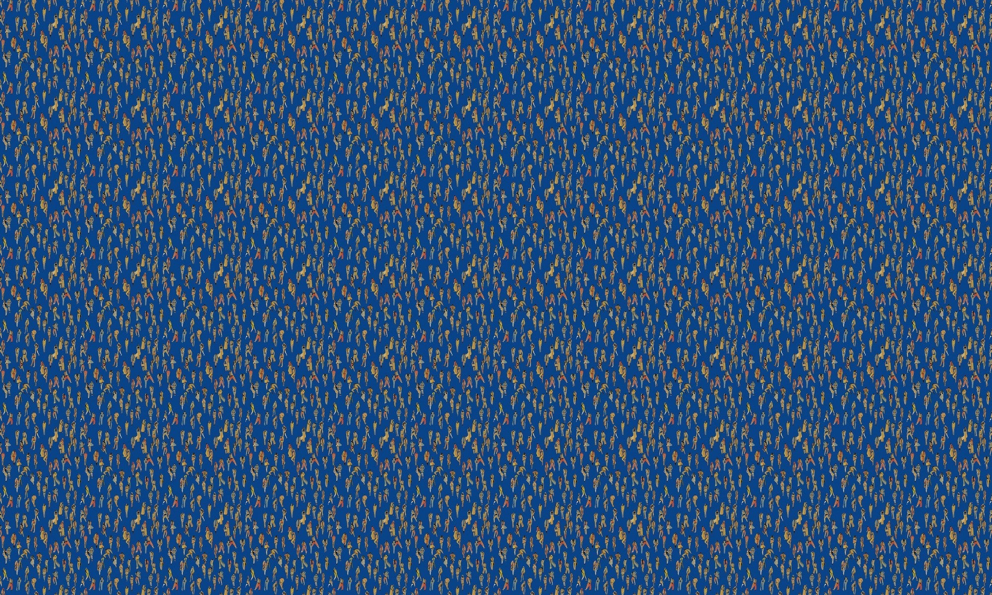 EF4901-3 Unique people Blue L'Enfant Terrible Wallpaper by Tres Tintas