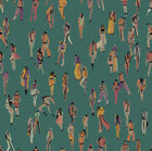 EF4901-4 Unique people Turquoise L'Enfant Terrible Wallpaper by Tres Tintas
