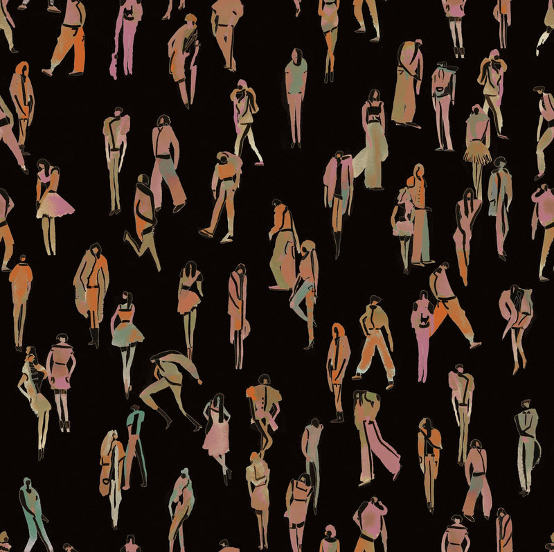 EF4901-5 Unique people Black L'Enfant Terrible Wallpaper by Tres Tintas