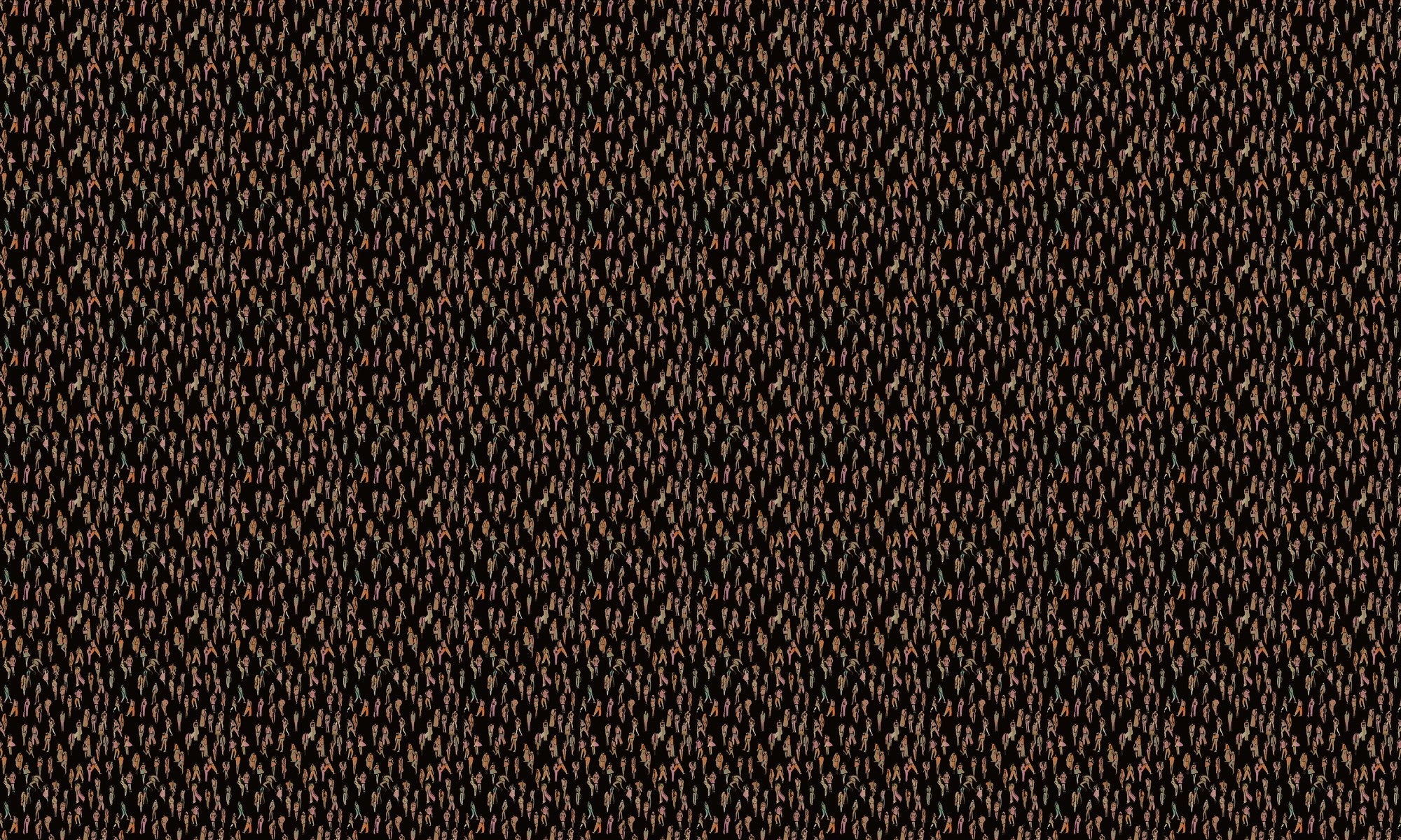 EF4901-5 Unique people Black L'Enfant Terrible Wallpaper by Tres Tintas