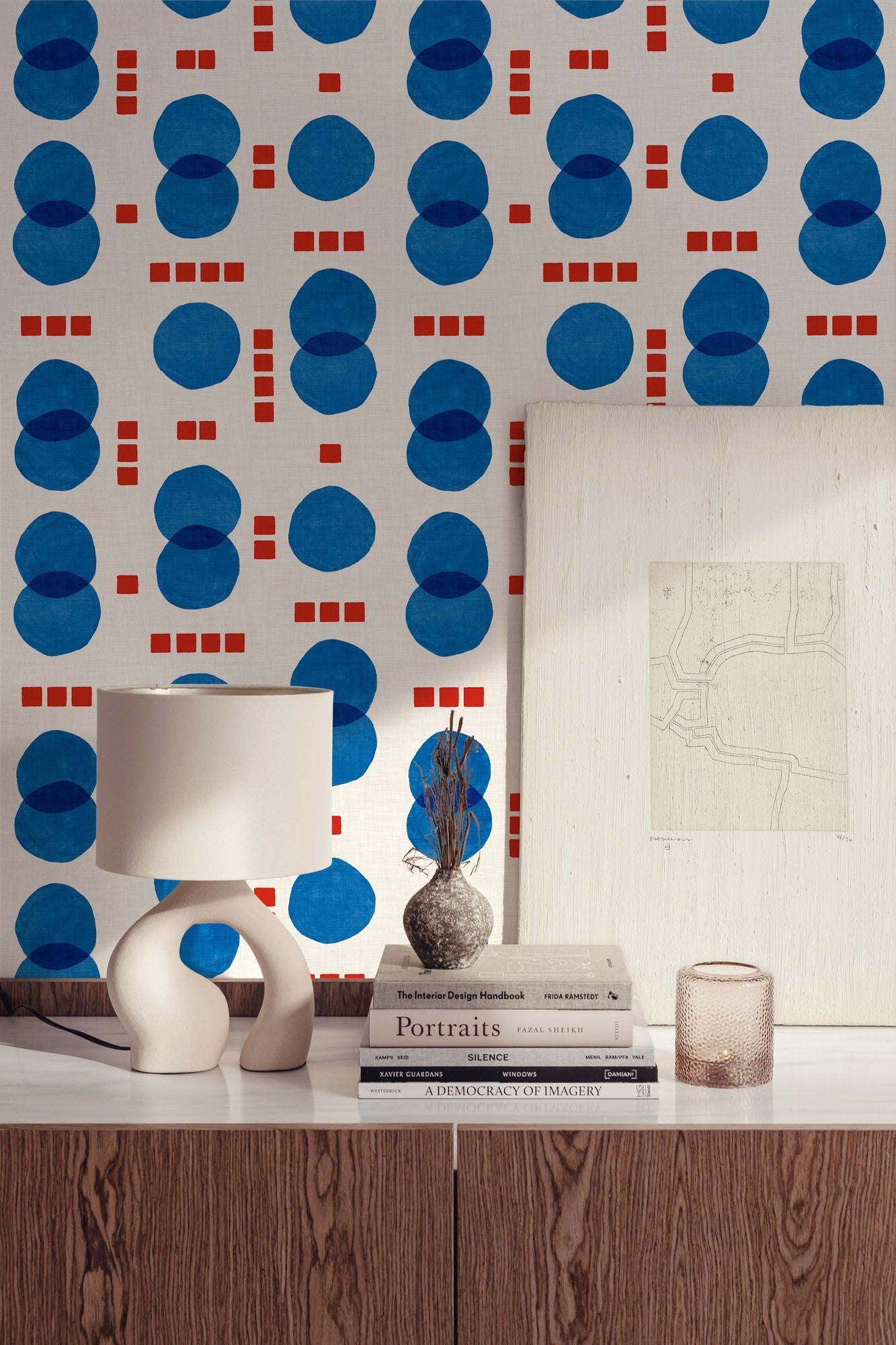 EF4902-1 Rebel Dots Blue L'Enfant Terrible Wallpaper by Tres Tintas