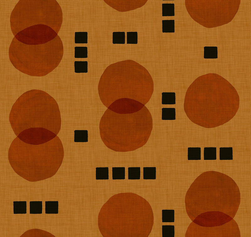 EF4902-3 Rebel Dots Orange L'Enfant Terrible Wallpaper by Tres Tintas