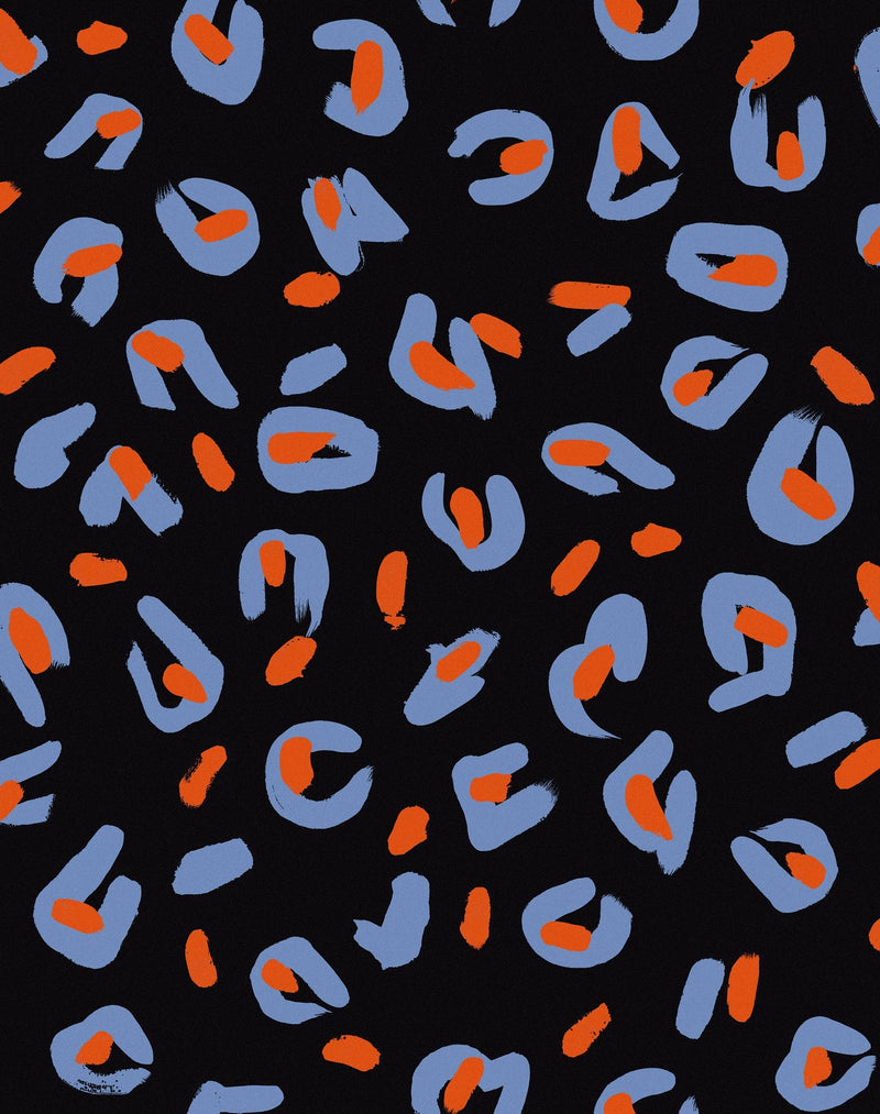 EF4903-1 Funky Leopard Black L'Enfant Terrible Wallpaper by Tres Tintas