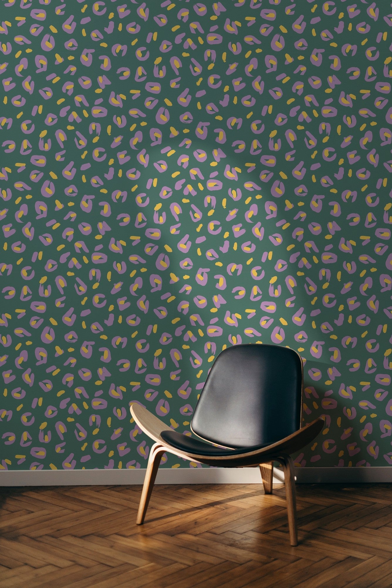 EF4903-3 Funky Leopard Turquoise L'Enfant Terrible Wallpaper by Tres Tintas