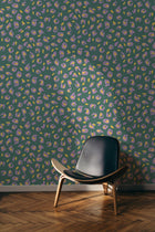EF4903-3 Funky Leopard Turquoise L'Enfant Terrible Wallpaper by Tres Tintas
