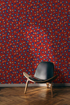 EF4903-4 Funky Leopard Red L'Enfant Terrible Wallpaper by Tres Tintas
