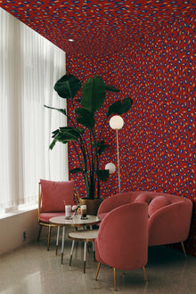 EF4903-4 Funky Leopard Red L'Enfant Terrible Wallpaper by Tres Tintas