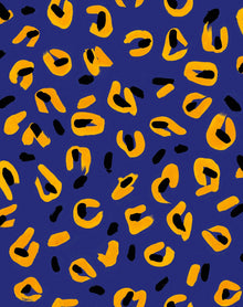 EF4903-5 Funky Leopard Blue L'Enfant Terrible Wallpaper by Tres Tintas