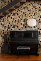 EF4904-1 Brave Partiture Kraft L'Enfant Terrible Wallpaper by Tres Tintas