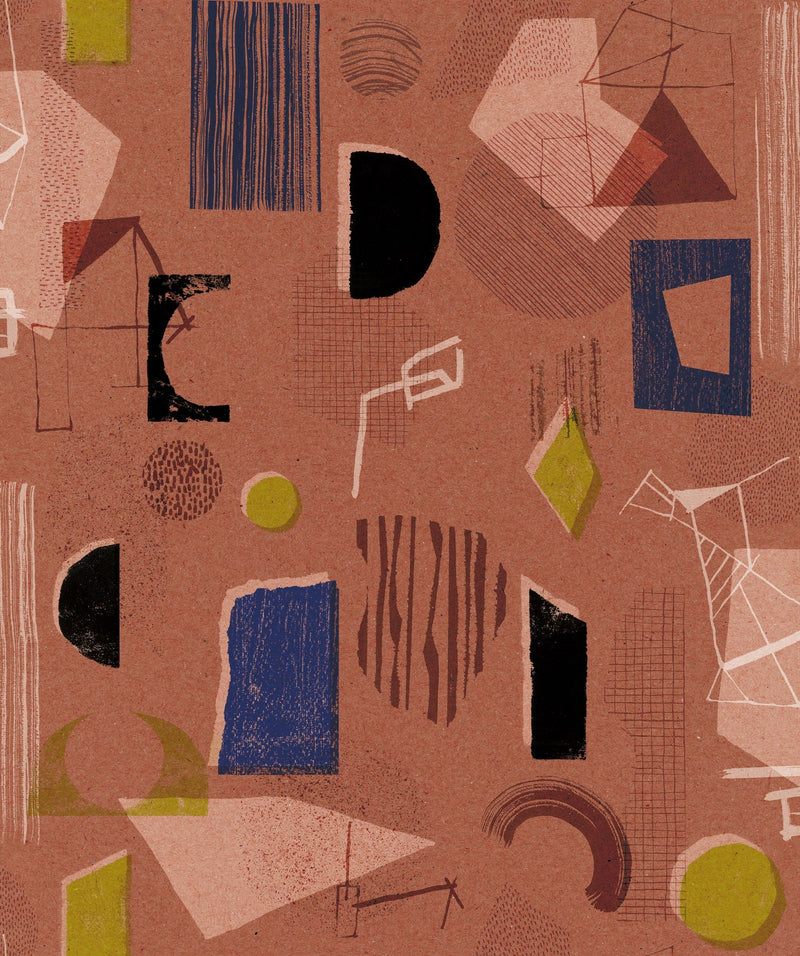 EF4904-2 Brave Partiture Red L'Enfant Terrible Wallpaper by Tres Tintas