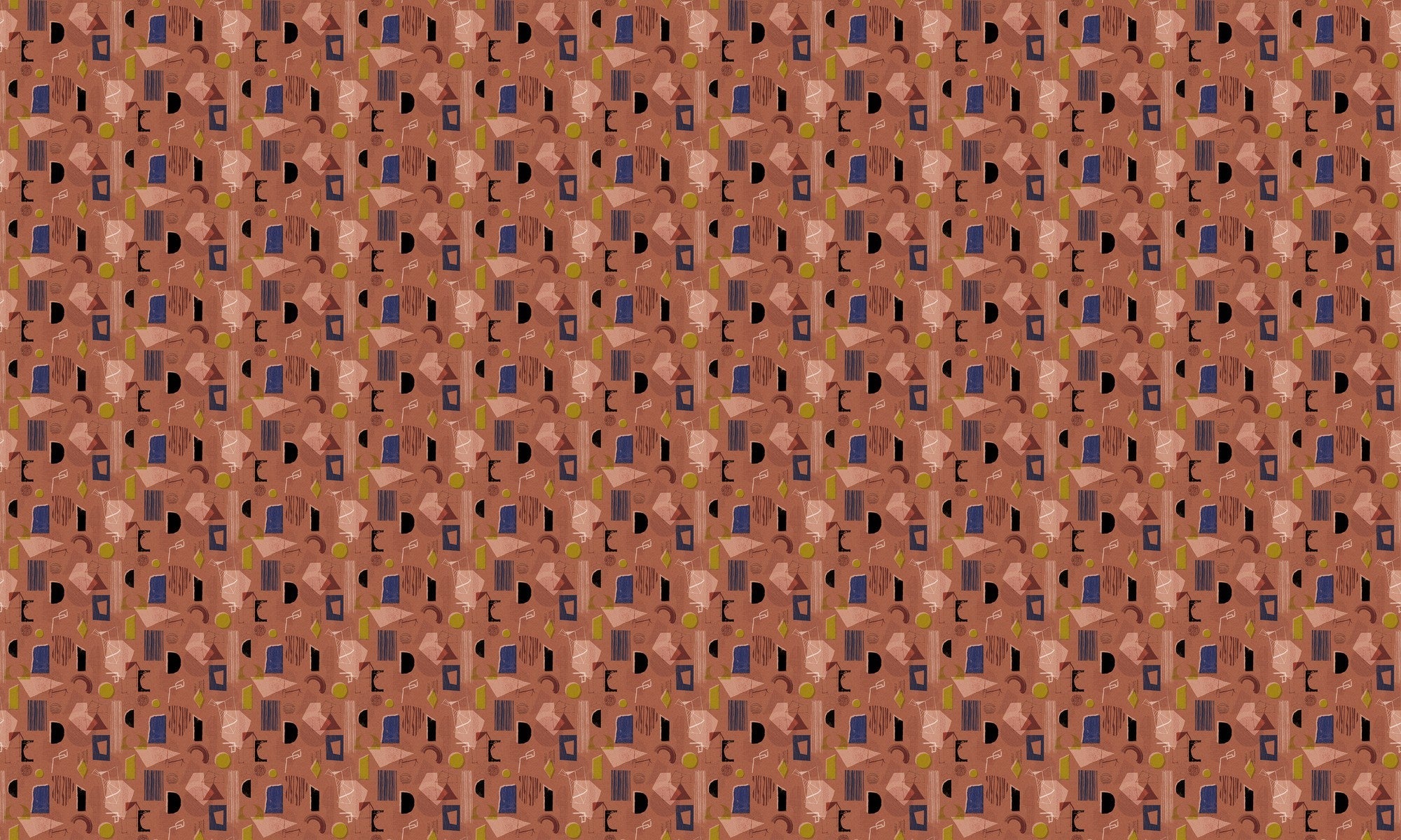 EF4904-2 Brave Partiture Red L'Enfant Terrible Wallpaper by Tres Tintas