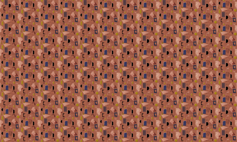 EF4904-2 Brave Partiture Red L'Enfant Terrible Wallpaper by Tres Tintas