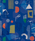 Brave Partiture Blue L'Enfant Terrible Wallpaper by Tres Tintas