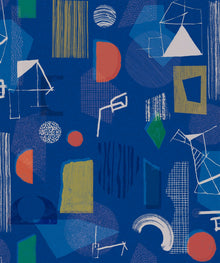 EF4904-3 Brave Partiture Blue L'Enfant Terrible Wallpaper by Tres Tintas