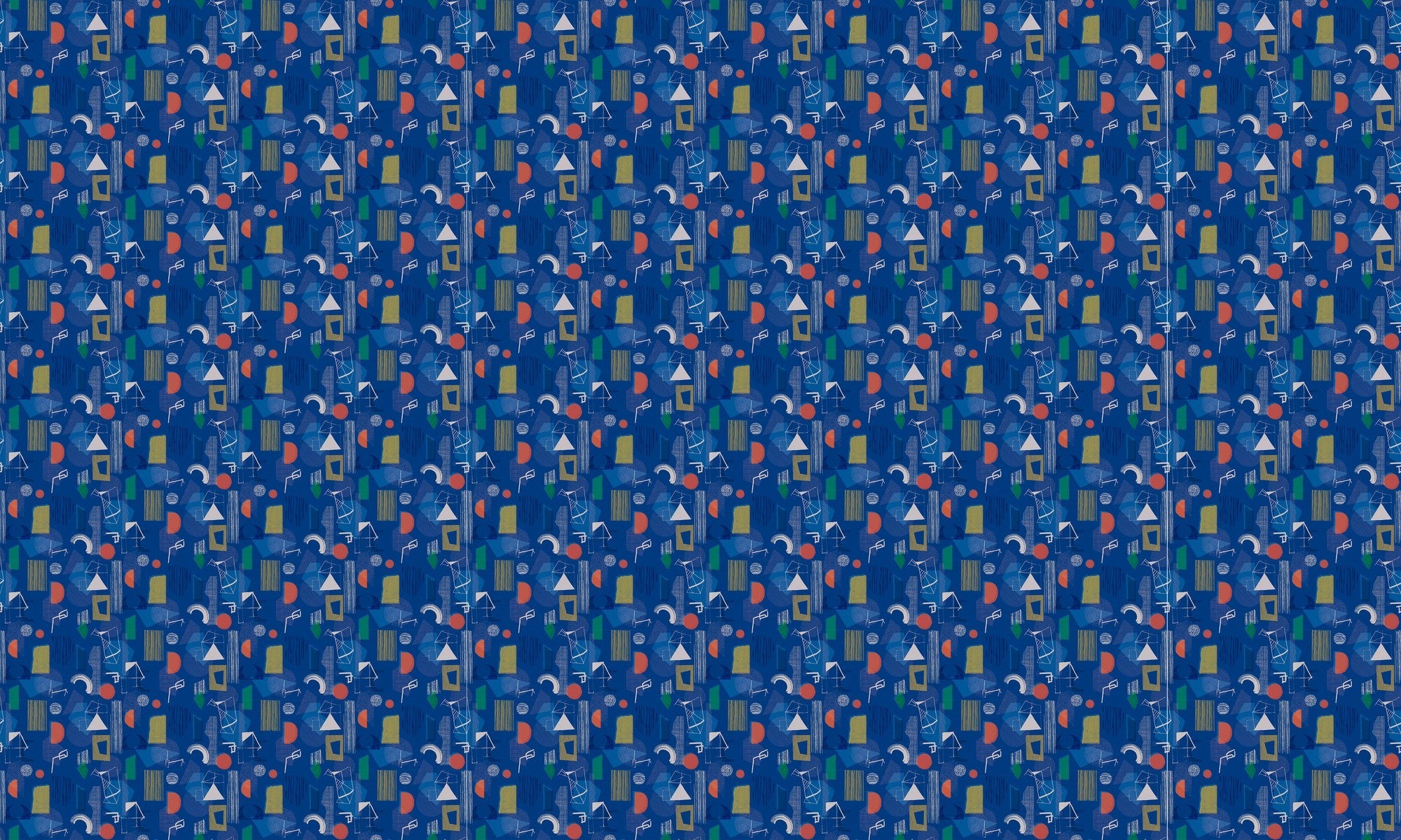 EF4904-3 Brave Partiture Blue L'Enfant Terrible Wallpaper by Tres Tintas