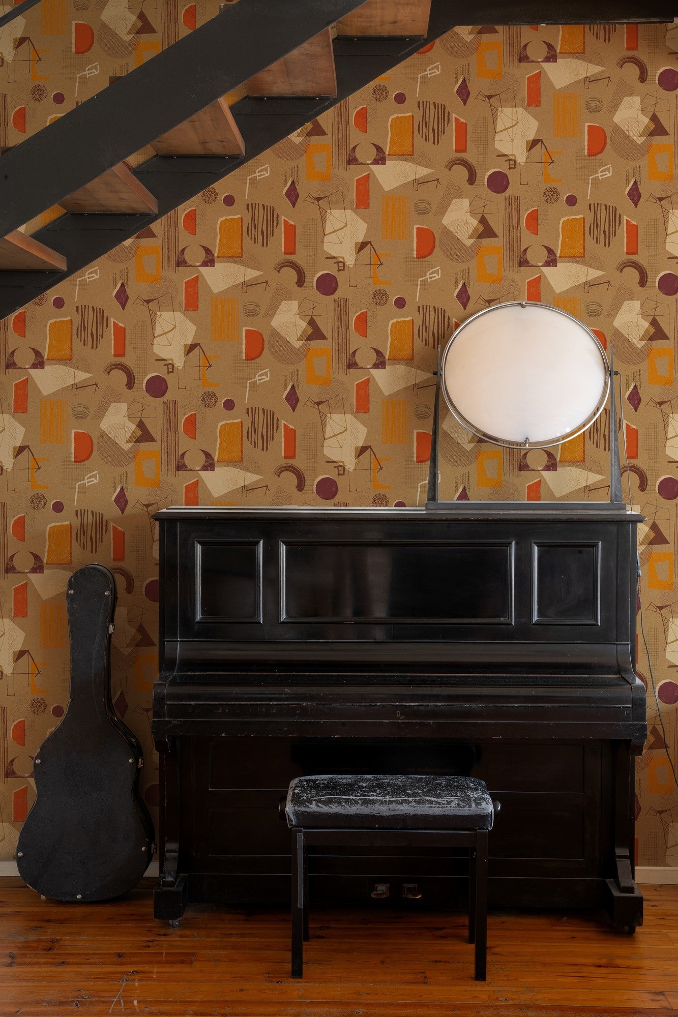 EF4904-4 Brave Partiture Cinnamon L'Enfant Terrible Wallpaper by Tres Tintas