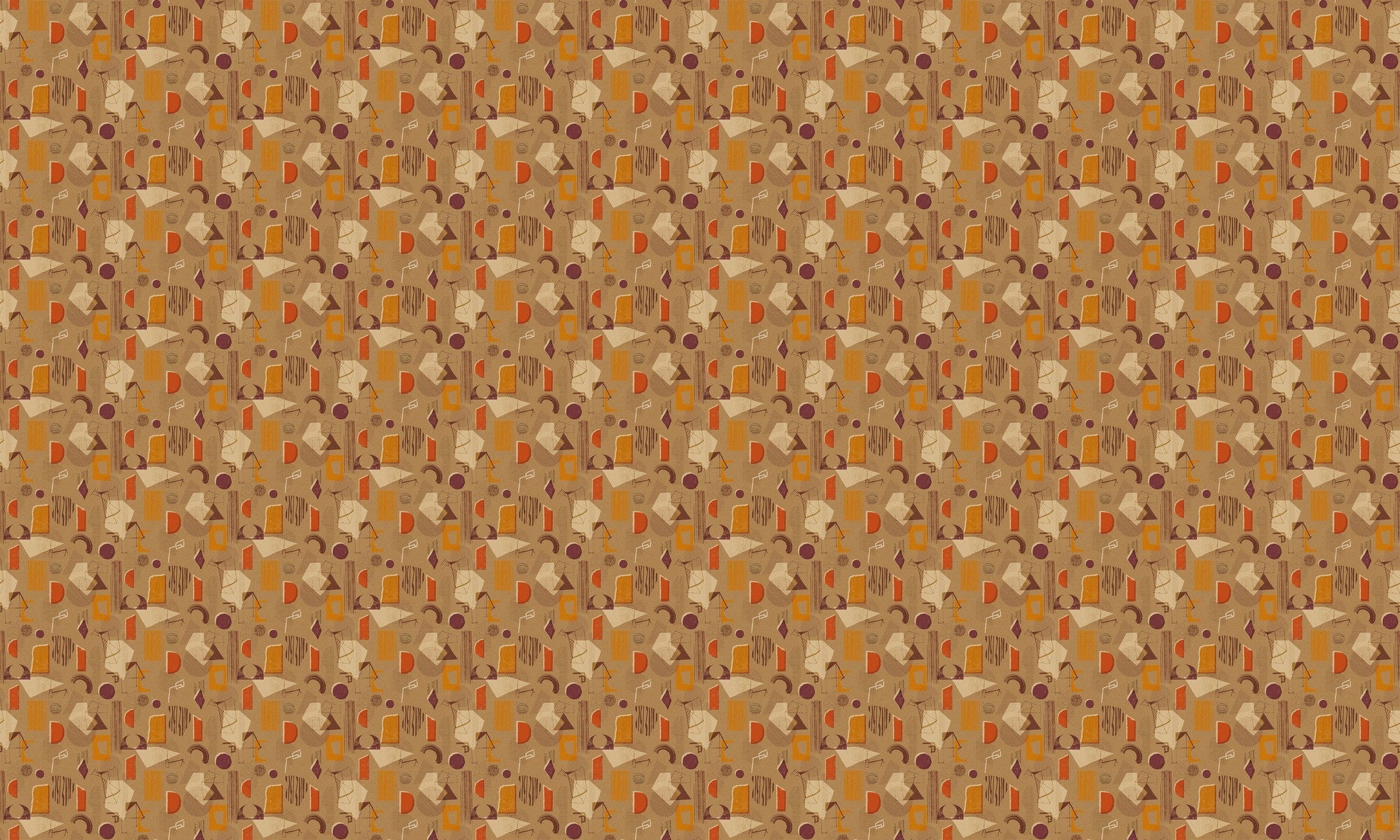 EF4904-4 Brave Partiture Cinnamon L'Enfant Terrible Wallpaper by Tres Tintas