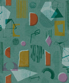 EF4904-5 Brave Partiture Turquoise L'Enfant Terrible Wallpaper by Tres Tintas
