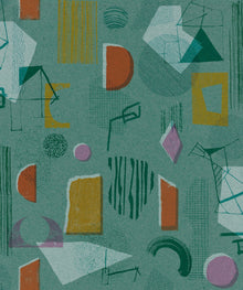 EF4904-5 Brave Partiture Turquoise L'Enfant Terrible Wallpaper by Tres Tintas