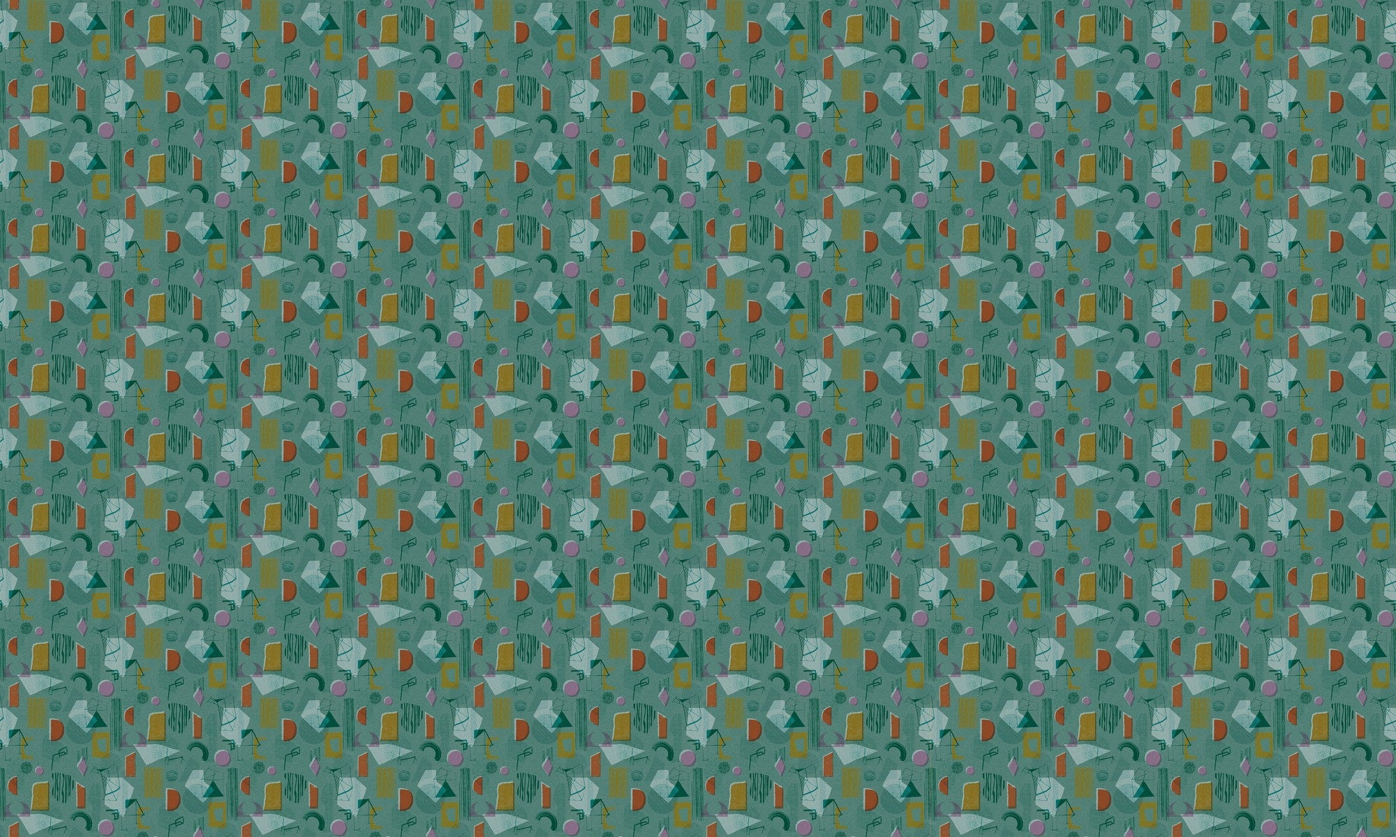 EF4904-5 Brave Partiture Turquoise L'Enfant Terrible Wallpaper by Tres Tintas