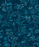 Crazy Flowers Azul L'Enfant Terrible Wallpaper by Tres Tintas