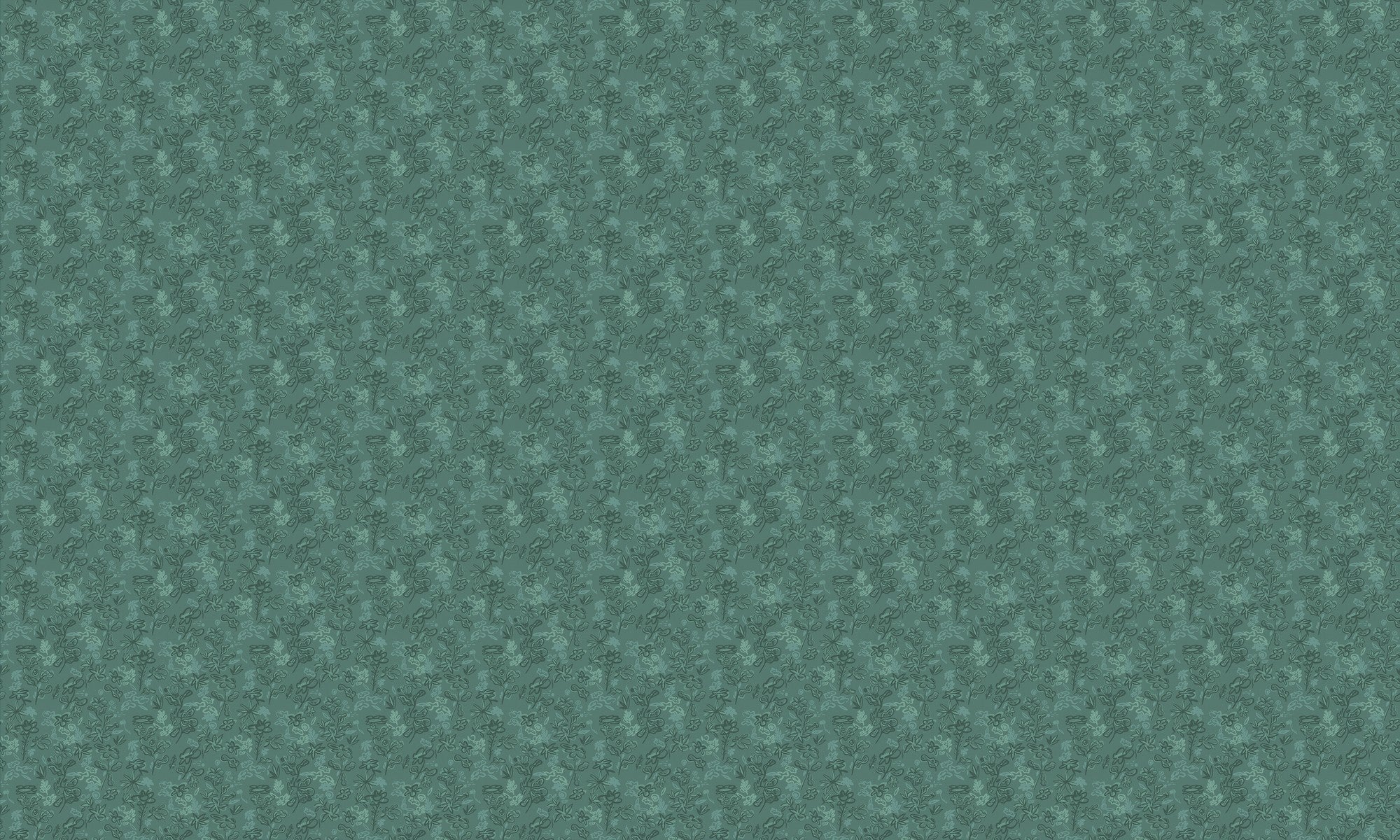 EF4905-2 Crazy Flowers Turquoise L'Enfant Terrible Wallpaper by Tres Tintas