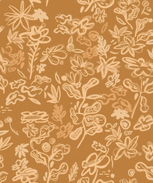 EF4905-3 Crazy Flowers Ochre L'Enfant Terrible Wallpaper by Tres Tintas
