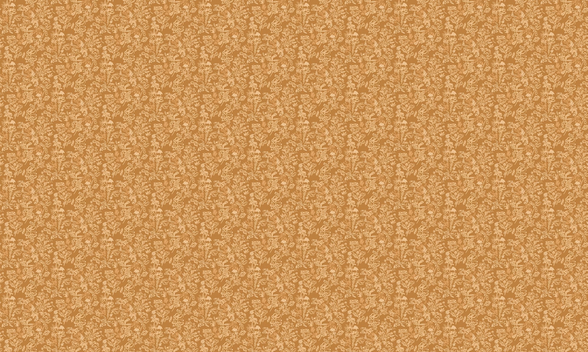EF4905-3 Crazy Flowers Ochre L'Enfant Terrible Wallpaper by Tres Tintas