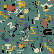 EF4906-1 Funny Shapes Turquoise L'Enfant Terrible Wallpaper by Tres Tintas