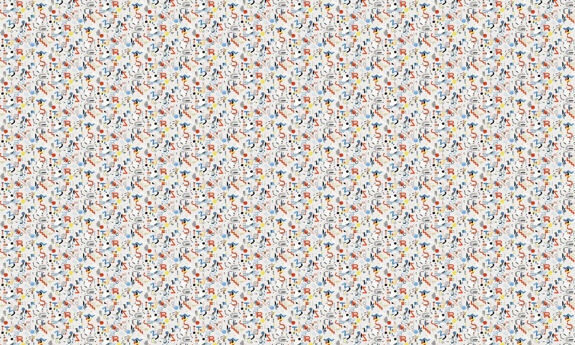 EF4906-2 Funny Shapes White L'Enfant Terrible Wallpaper by Tres Tintas