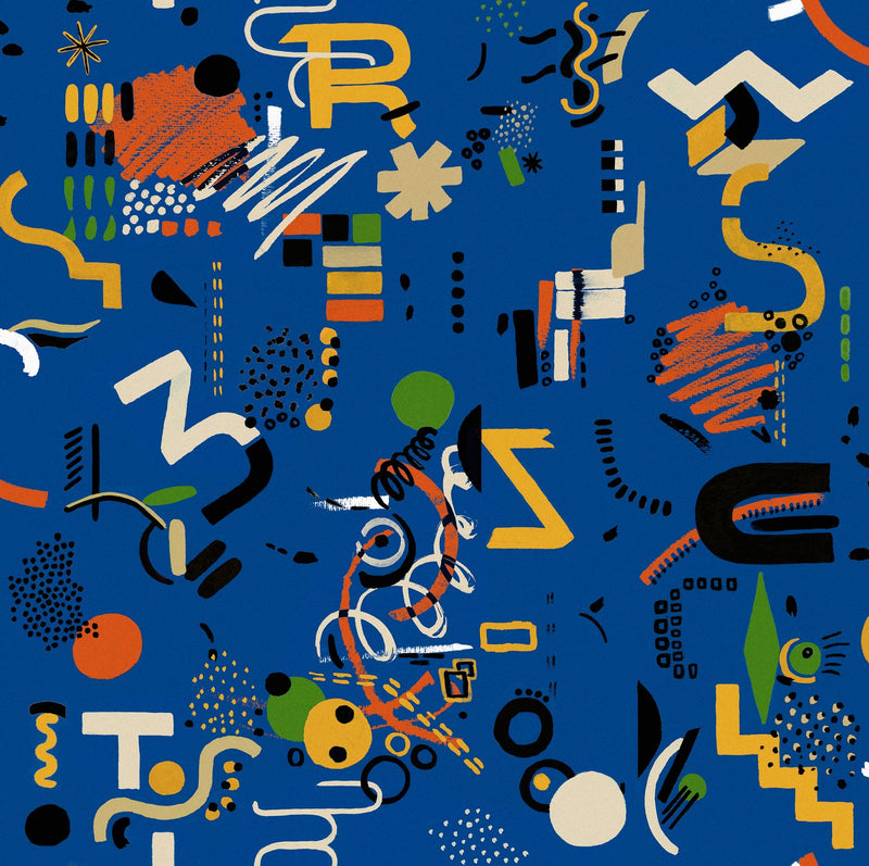 EF4906-4 Funny Shapes Azul L'Enfant Terrible Wallpaper by Tres Tintas