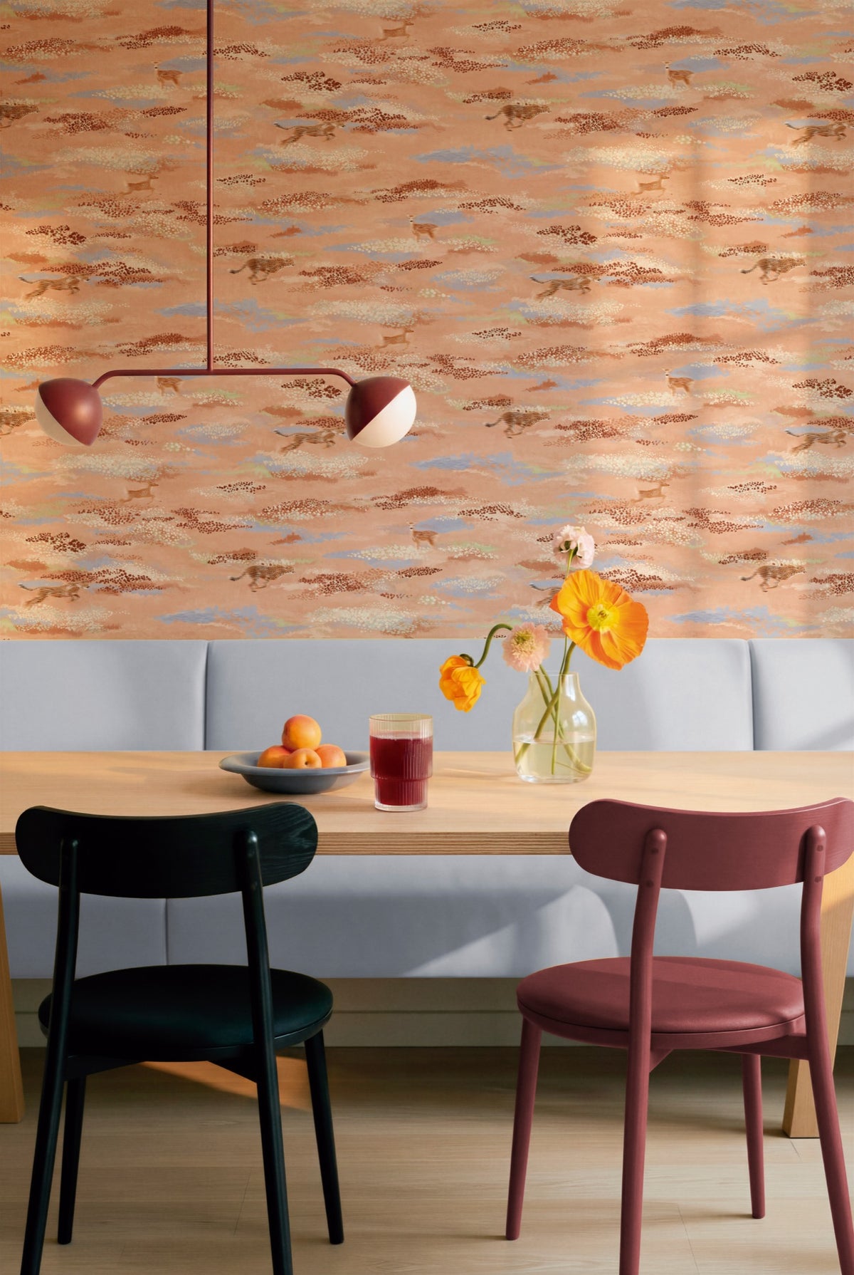 Fantastic Visions Pink Entre Luces Wallpaper by Tres Tintas