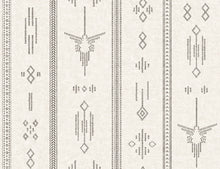 EL5507-2 Nazca Lines Charcoal Entre Luces Wallpaper by Tres Tintas - flat